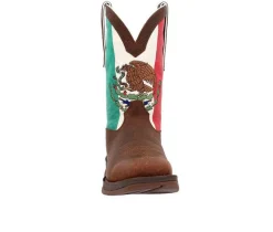 Men's Rebel Steel Toe Mexico Flag Western Steel Toe Work Boots|Durango Best