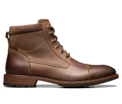 Florsheim Casual|Boots>Men's Chalet Cap Toe Lace Boots