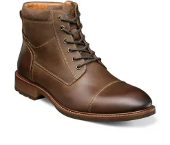 Florsheim Casual|Boots>Men's Chalet Cap Toe Lace Boots