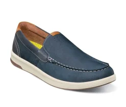 Men's Crossover Moc Toe Slip On Casual Loafers|Florsheim