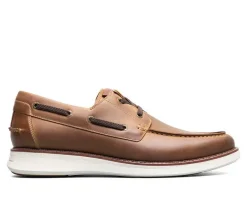 Florsheim Dress>Men's Launch Moc Toe Elastic Lace Boat Shoes
