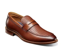 Florsheim Dress>Men's Rucci Weave Moc Toe Penny Dress Loafers
