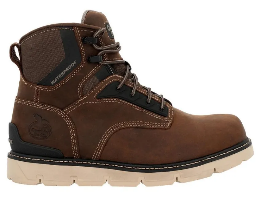 Men's Georgia Carbon Flex Wedge Soft Work Boots|Georgia Boot Online