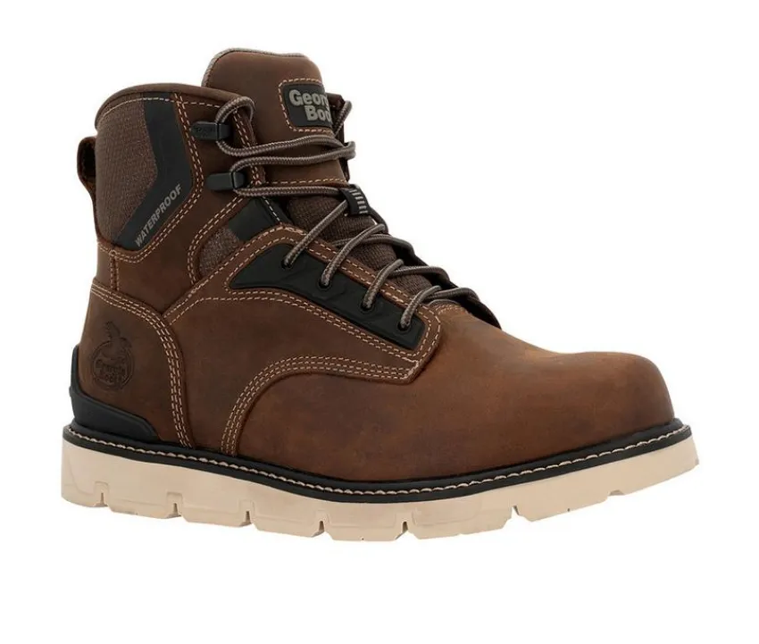 Men's Georgia Carbon Flex Wedge Soft Work Boots|Georgia Boot Online