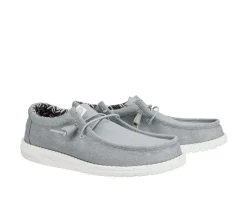 HEYDUDE Casual>Men's Wally Stretch Canvas Wide Boat Shoes