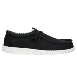 Men's Wally Stretch Canvas Wide Boat Shoes|HEYDUDE Hot