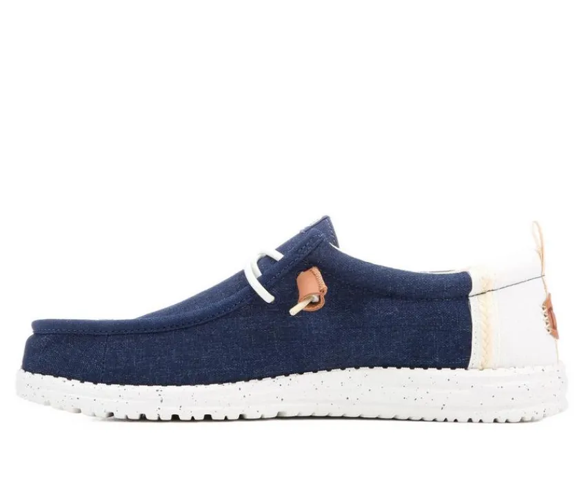 Men's Wally Summer Linen Casual Shoes|HEYDUDE Clearance
