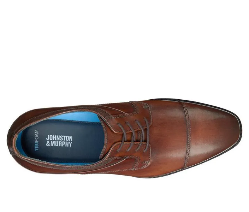 Johnston and Murphy Dress>Men's Gibbons Cap Toe Oxfords