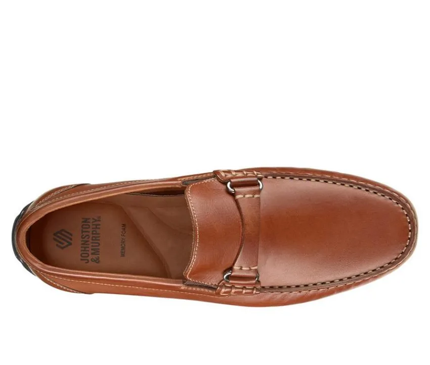 Johnston and Murphy Dress>Men's Beck Leather Bit Slip-On Shoes