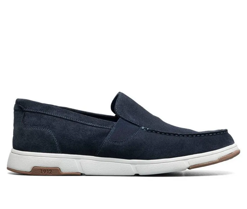Men's Luca Suede Moc Toe Venetian Slip On Loafers|Nunn Bush Best