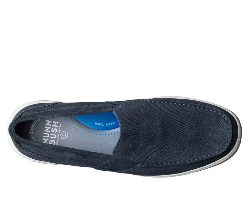 Men's Luca Suede Moc Toe Venetian Slip On Loafers|Nunn Bush Best