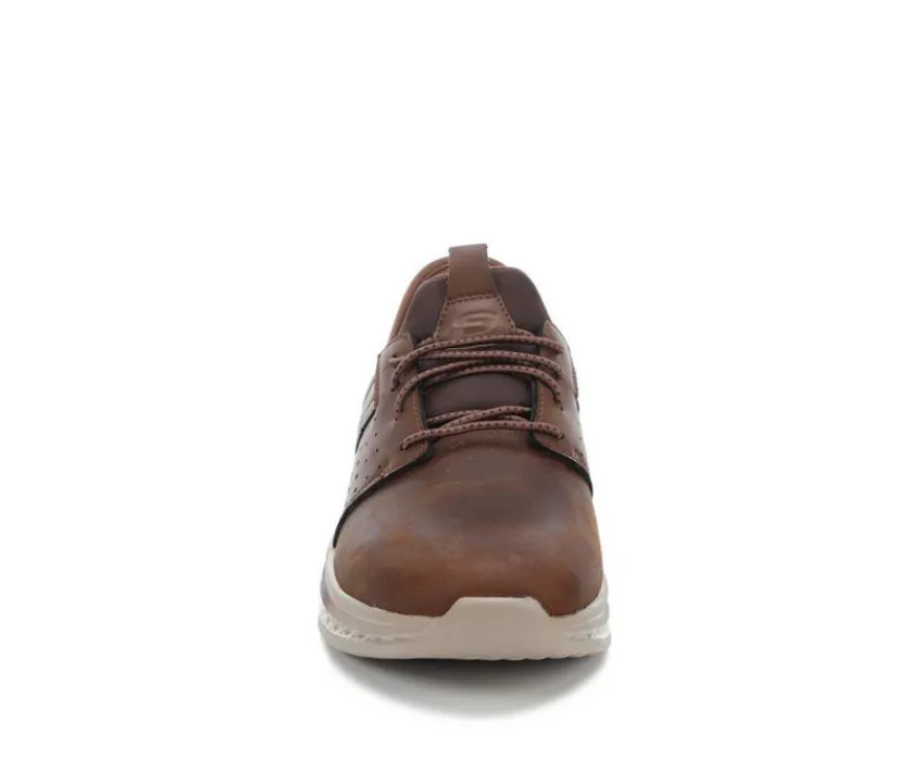 Men's 210828 Zachary Leather Slip-Ins Oxfords|Skechers New