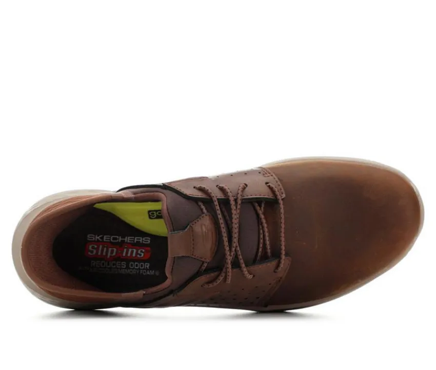 Men's 210828 Zachary Leather Slip-Ins Oxfords|Skechers New