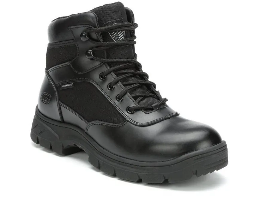Men's Benen Electrical Hazard Waterproof 77526 Work Boots|Skechers Work Discount