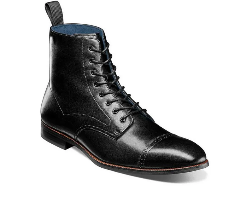 Stacy Adams Casual|Boots>Men's Henry Cap Toe Lace Boot Dress Shoes