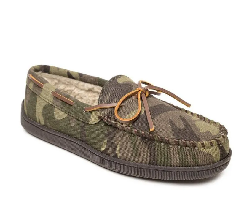 Pile Lined Hardsole Slippers|Minnetonka Online