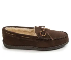 Minnetonka Men's|Slippers>Pile Lined Hardsole Slippers