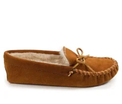 Minnetonka Men's|Slippers>Pile Lined Softsole Moccasins