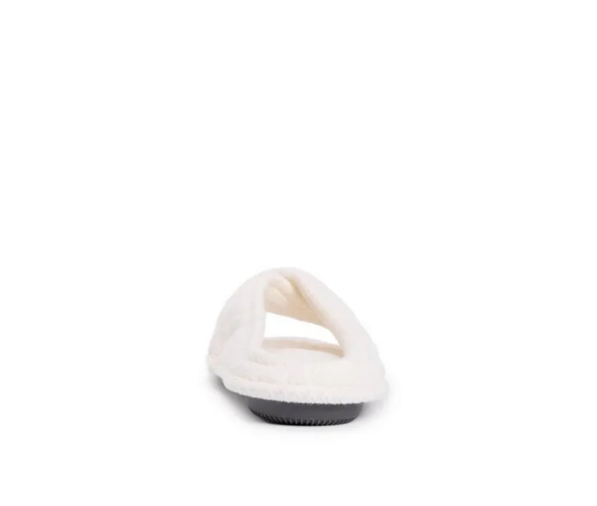 MUK LUKS Slippers|Slippers>Ada Micro Chenille Criss Cross Slippers