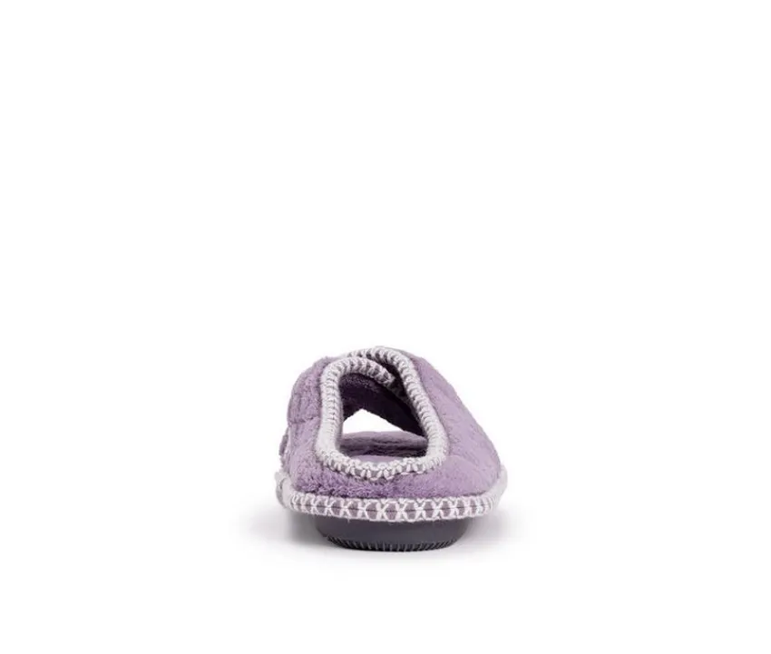 MUK LUKS Slippers|Slippers>Ada Micro Chenille Criss Cross Slippers