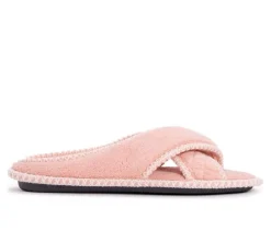 Ada Micro Chenille Criss Cross Slippers|MUK LUKS Clearance