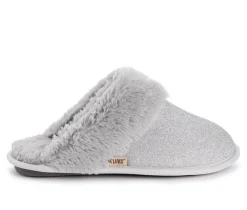 MUK LUKS Slippers|Slippers>Angled Sparkle Scruff Slippers