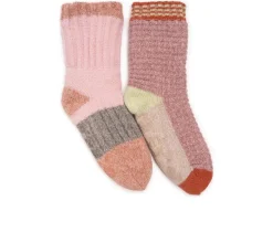 MUK LUKS Socks>Color Blocked Sweater Cabin Socks Socks