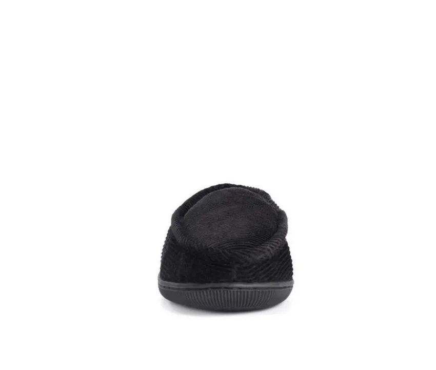 Cordurory Moccasin with Flannel Lining Slippers|MUK LUKS