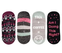 Criss Cross Ballerina Socks 4pk Socks|MUK LUKS Best