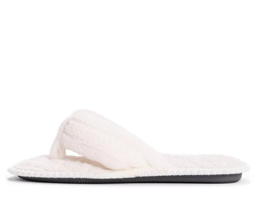 Darlene Micro Chenille Thong Slippers|MUK LUKS Clearance