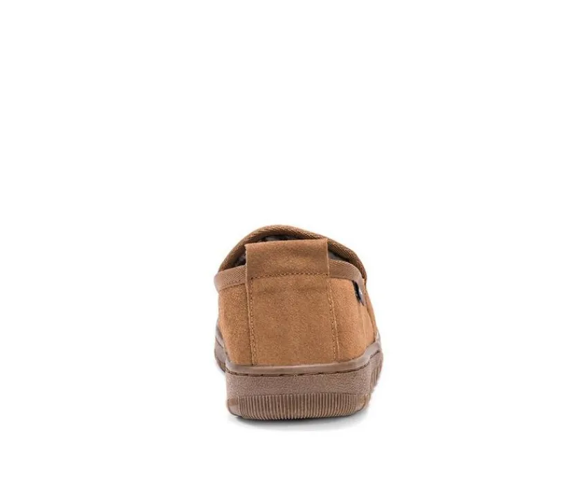 MUK LUKS Men's|Slippers>Eric Printed Berber Suede Slippers