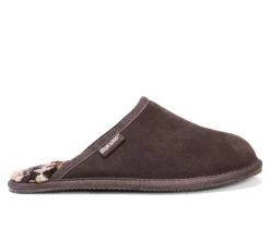 MUK LUKS Men's|Slippers>Men's Dave Printed Berber Suede Slippers