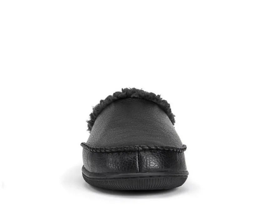 MUK LUKS Men's|Slippers>Men's Faux Leather Clog Slippers