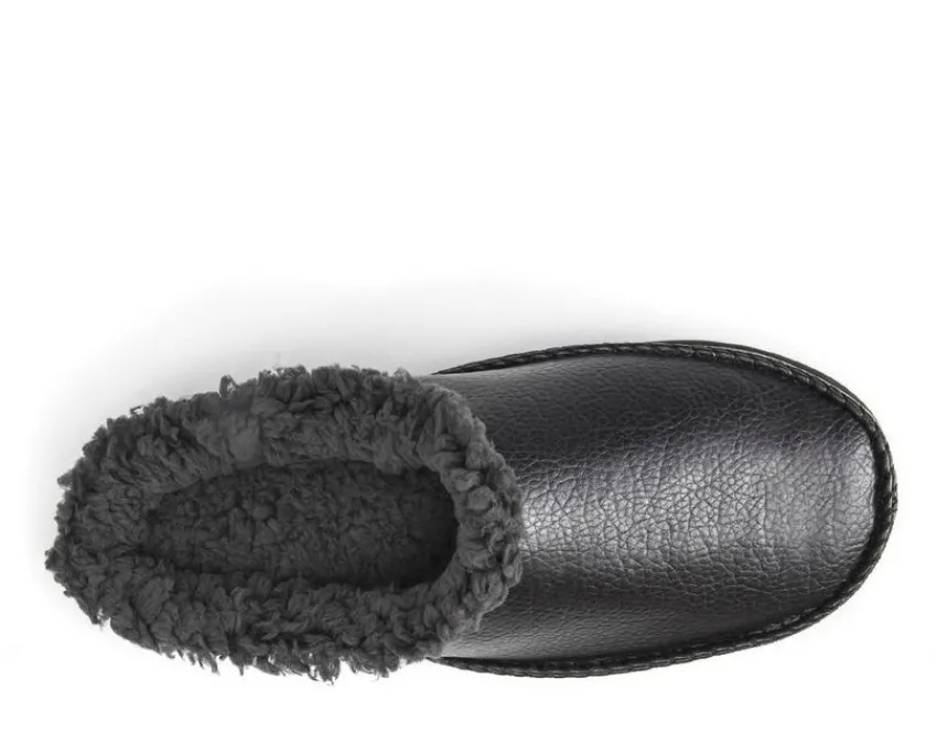 MUK LUKS Men's|Slippers>Men's Faux Leather Clog Slippers