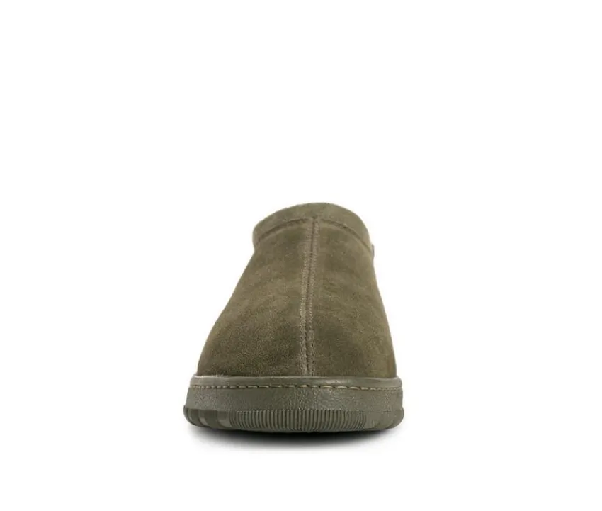 MUK LUKS Men's|Slippers>Men's Matt Printed Berber Suede Clog Slippers