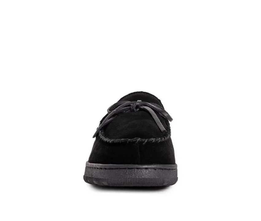 MUK LUKS Men's|Slippers>Men's Paul Printed Berber Suede Moccasins