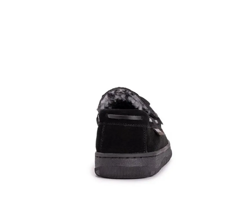 MUK LUKS Men's|Slippers>Men's Paul Printed Berber Suede Moccasins