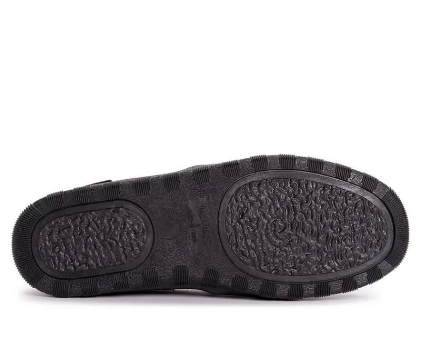 MUK LUKS Men's|Slippers>Men's Paul Printed Berber Suede Moccasins