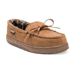MUK LUKS Men's|Slippers>Men's Paul Printed Berber Suede Moccasins