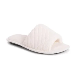 Sally Micro Chenille Open Toe Scuff Slippers|MUK LUKS Clearance