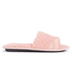 MUK LUKS Slippers|Slippers>Sally Micro Chenille Open Toe Scuff Slippers