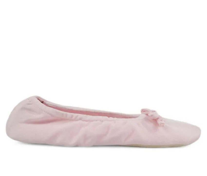 Women's Stretch Satin Ballerina Slipper|MUK LUKS Clearance