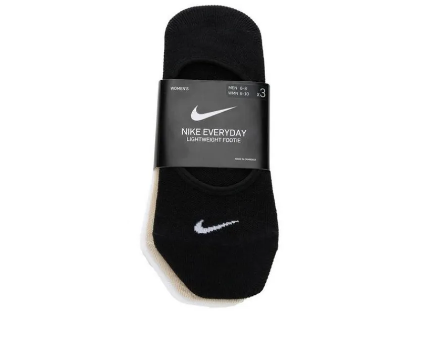 3 Pair Everyday Lightweight Footie Socks|Nike Best