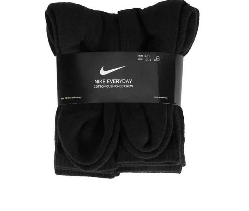 6 Pr Everyday Cushioned Crew Socks|Nike Hot