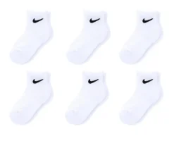 Nike Socks>6P Youth Cushioned Quarter Socks