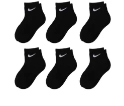 6P Youth Cushioned Quarter Socks|Nike Clearance