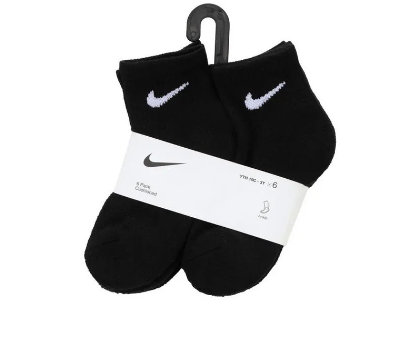 6P Youth Cushioned Quarter Socks|Nike Outlet