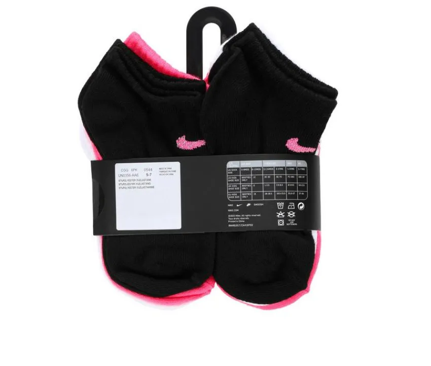Nike Socks>Toddler 6p Basic No Show Socks