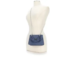 Denim Quilted Crossbody Handbag|Olivia Miller Sale