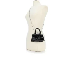 Metallic Top Handle Handbag|Olivia Miller Clearance